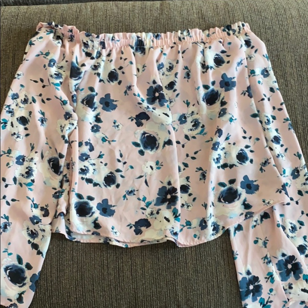 cute off the shoulder shirt